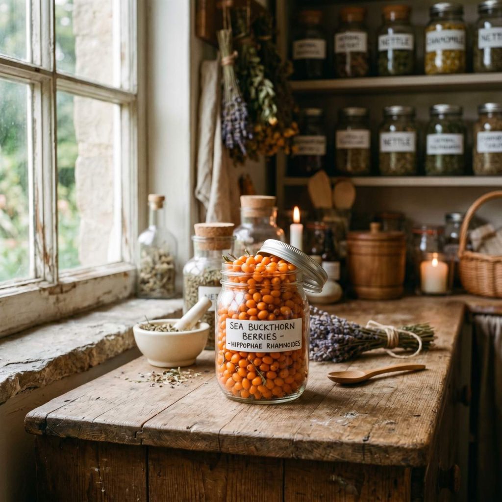 argousier dans un bocal chez un herboriste — image 1