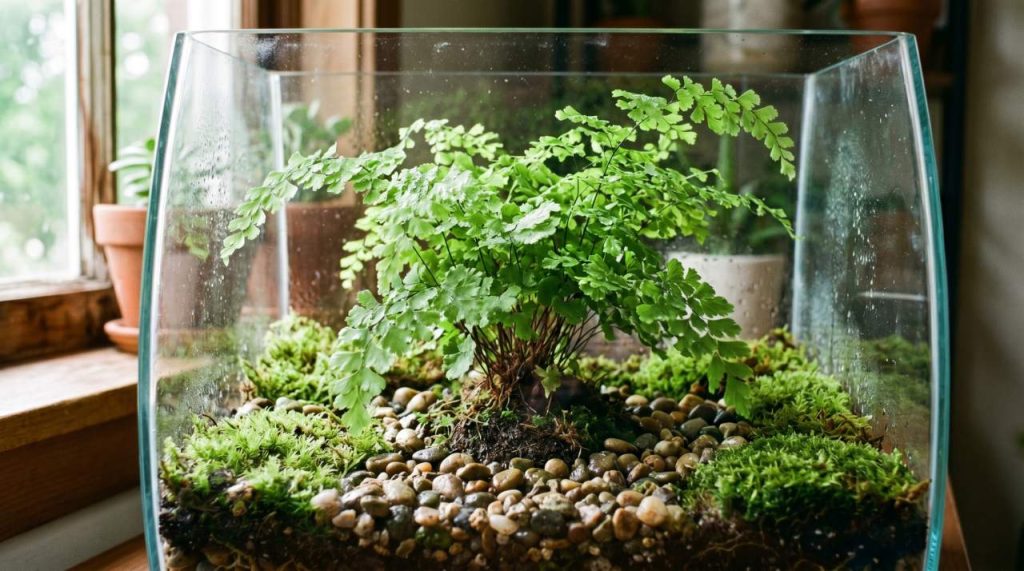 Capillaire de Montpellier dans un terrarium Capillaire dans un terrarium