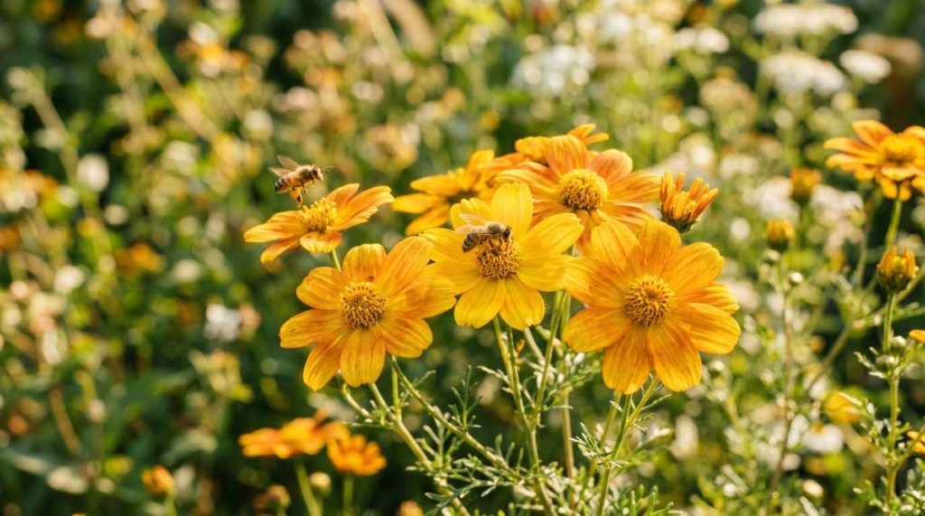 Fleurs de chrysanthellum jaune