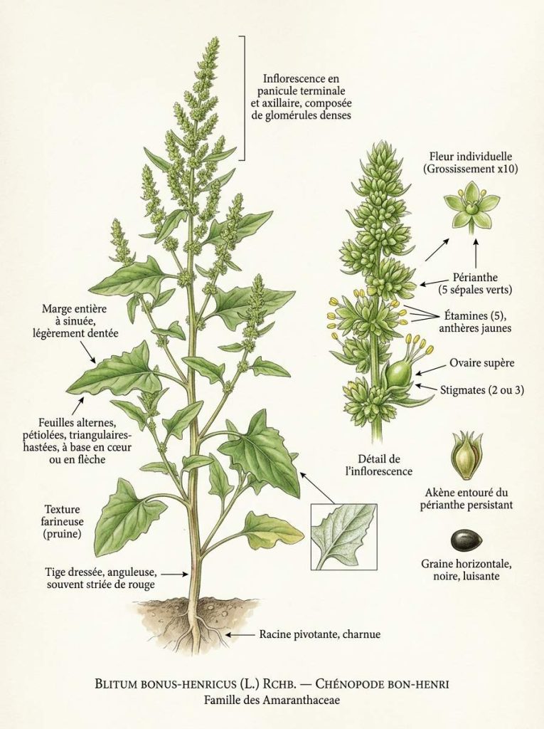 Illustration botanique de Blitum Blitum bonus-henricus