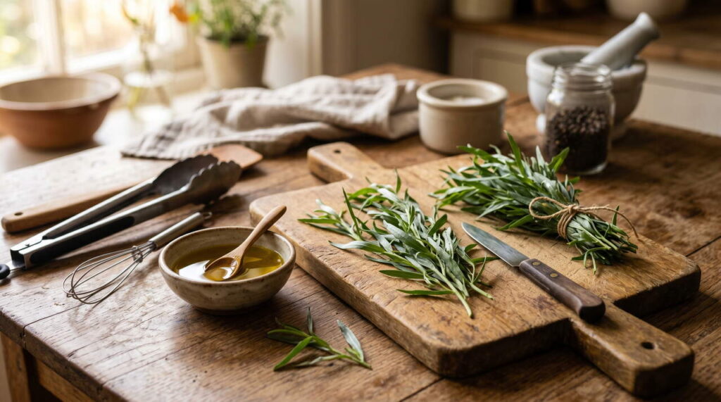Estragon en cuisine
