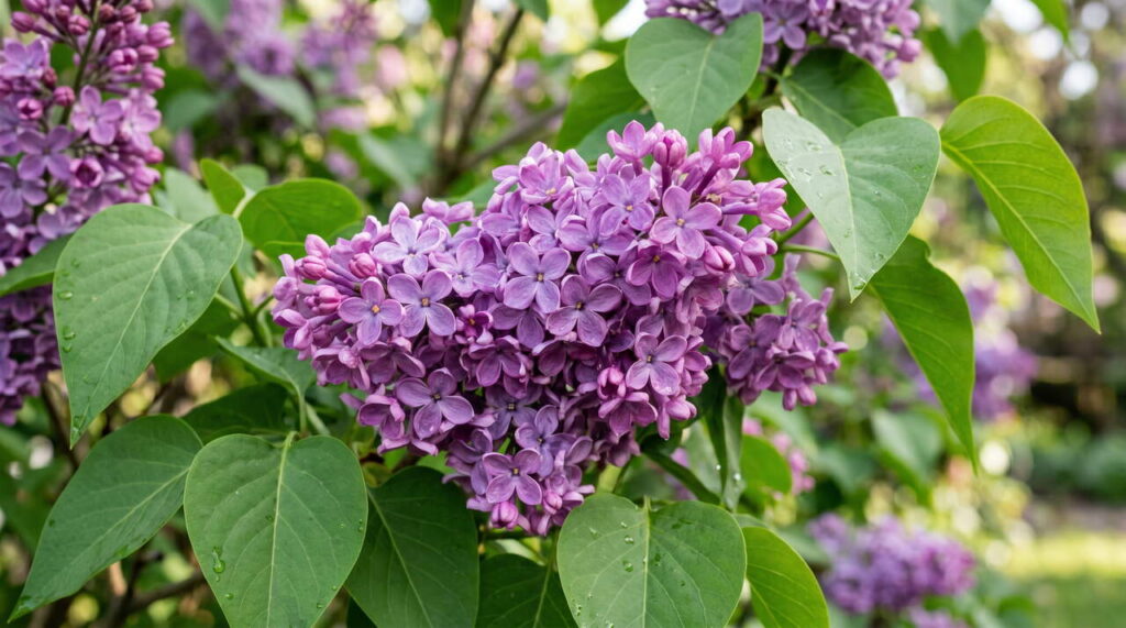 Fleurs de syringa vulgaris