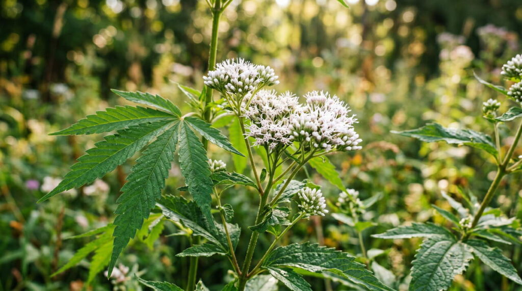 Eupatoire chanvrine en fleurs
