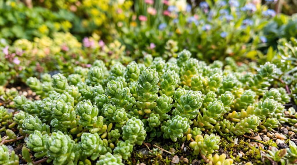 Feuilles de Sedum acre