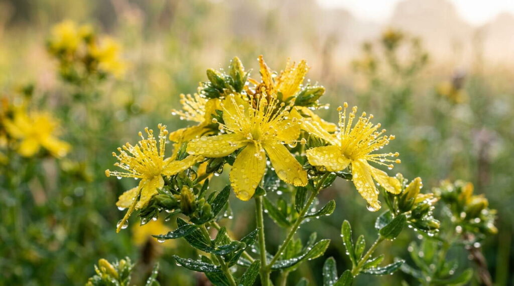 Détails d'hypericum perforatum