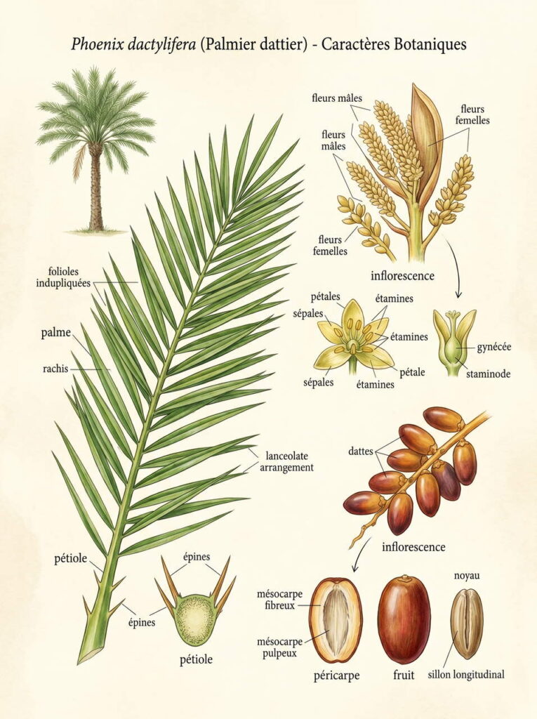 Illustration du dattier