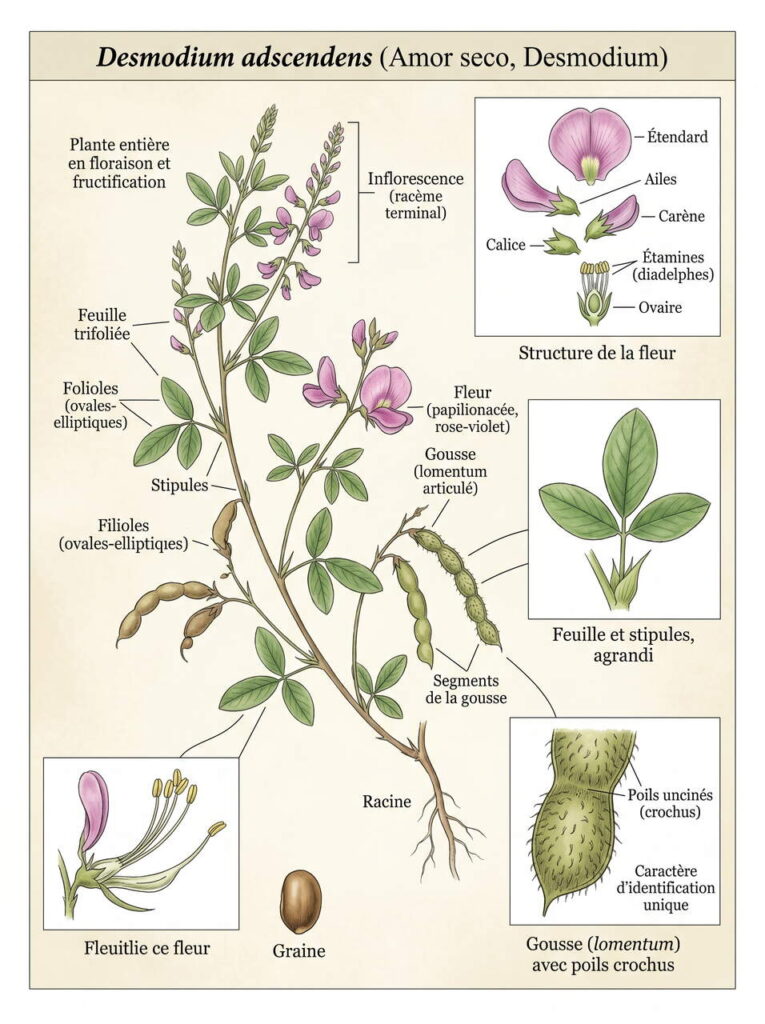 Desmodium adscendens plante médicinale