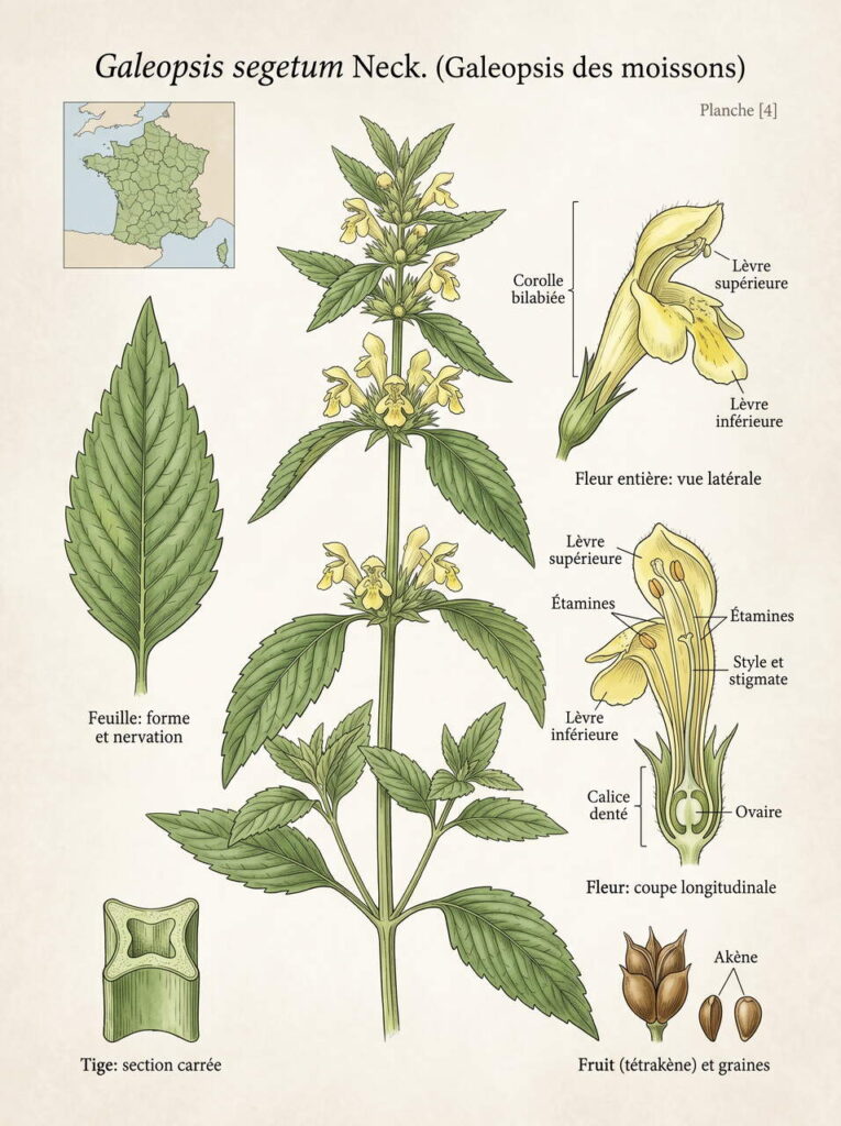 Détails galeopsis des champs