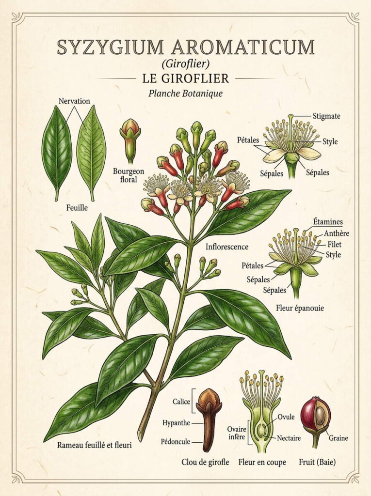 Botanique du giroflier