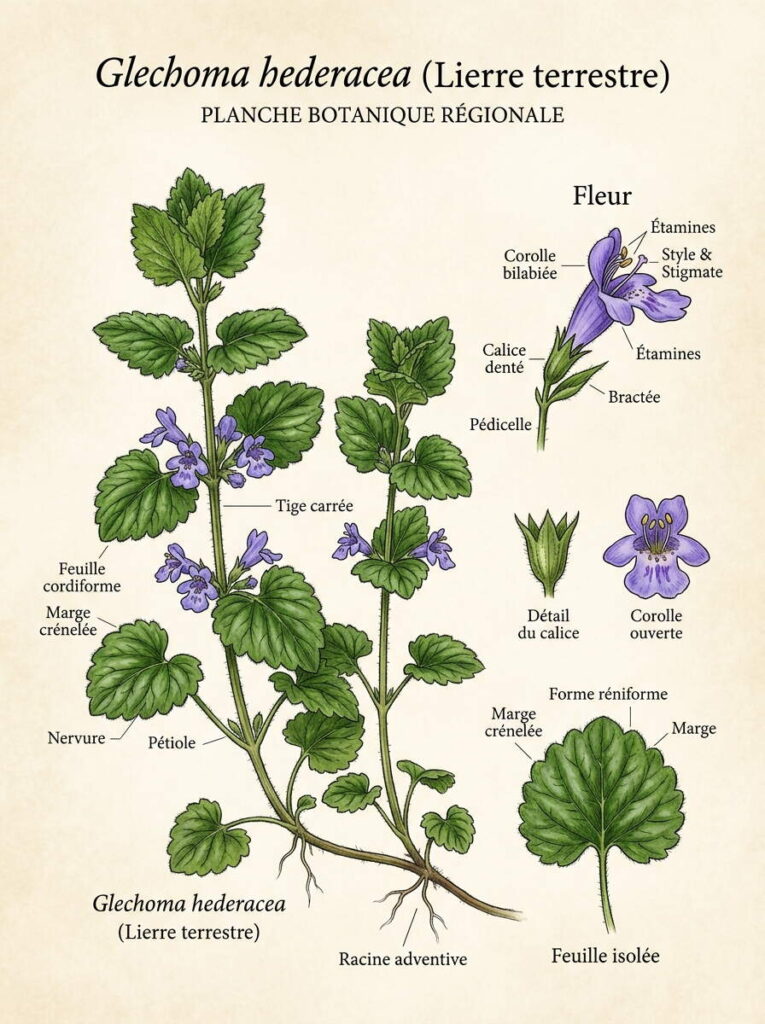 Plante de glechoma hederacea