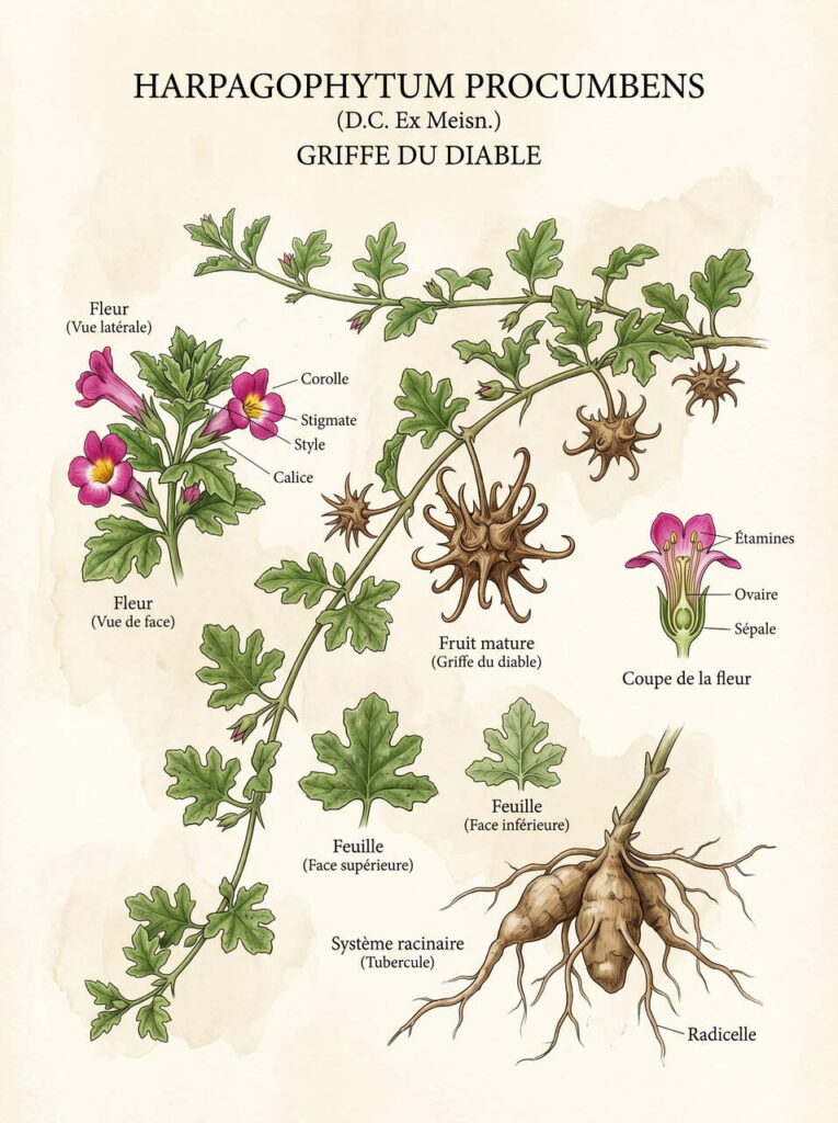 Caractéristiques de harpagophytum