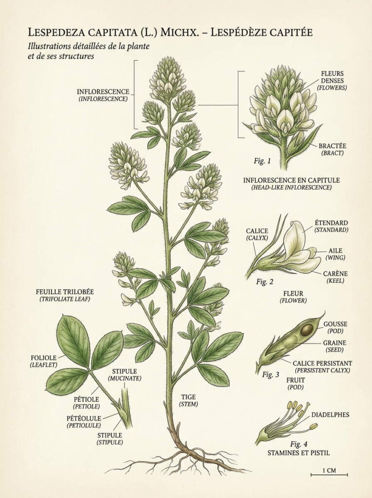Illustration Lespedeza capitata