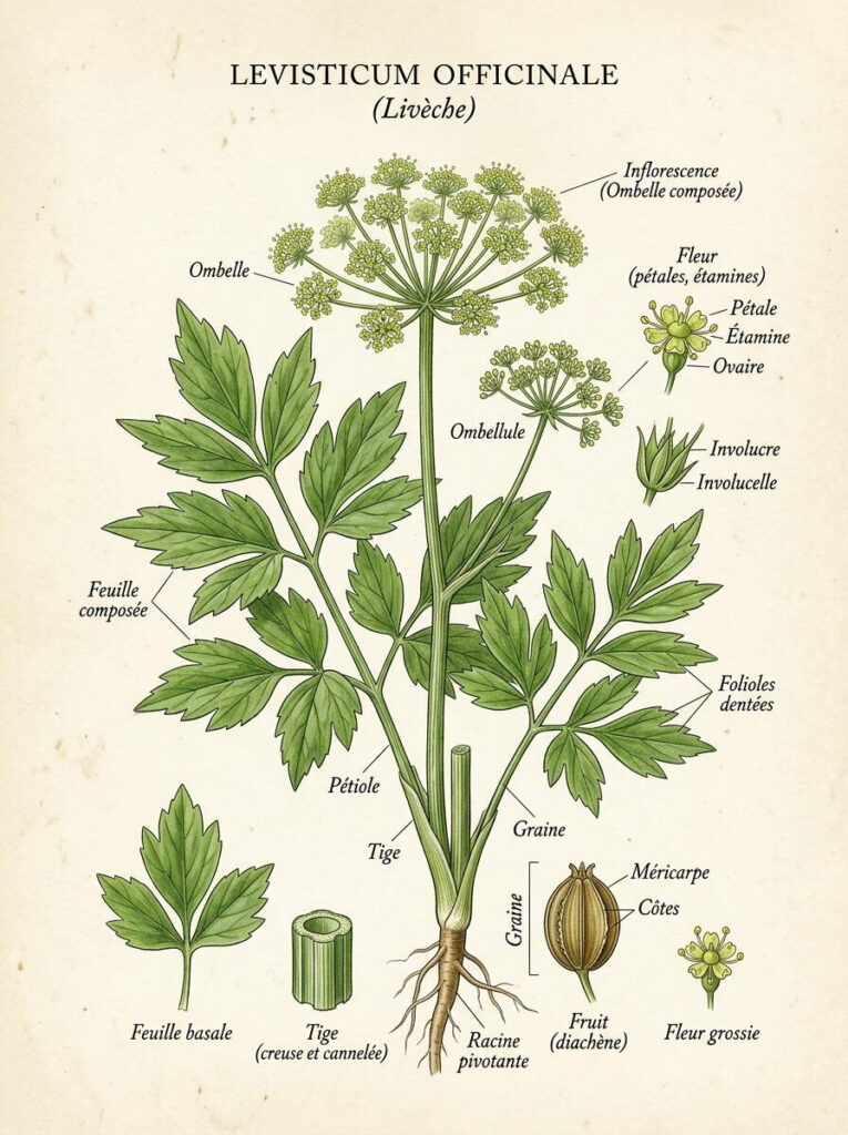 Illustration botanique levisticum