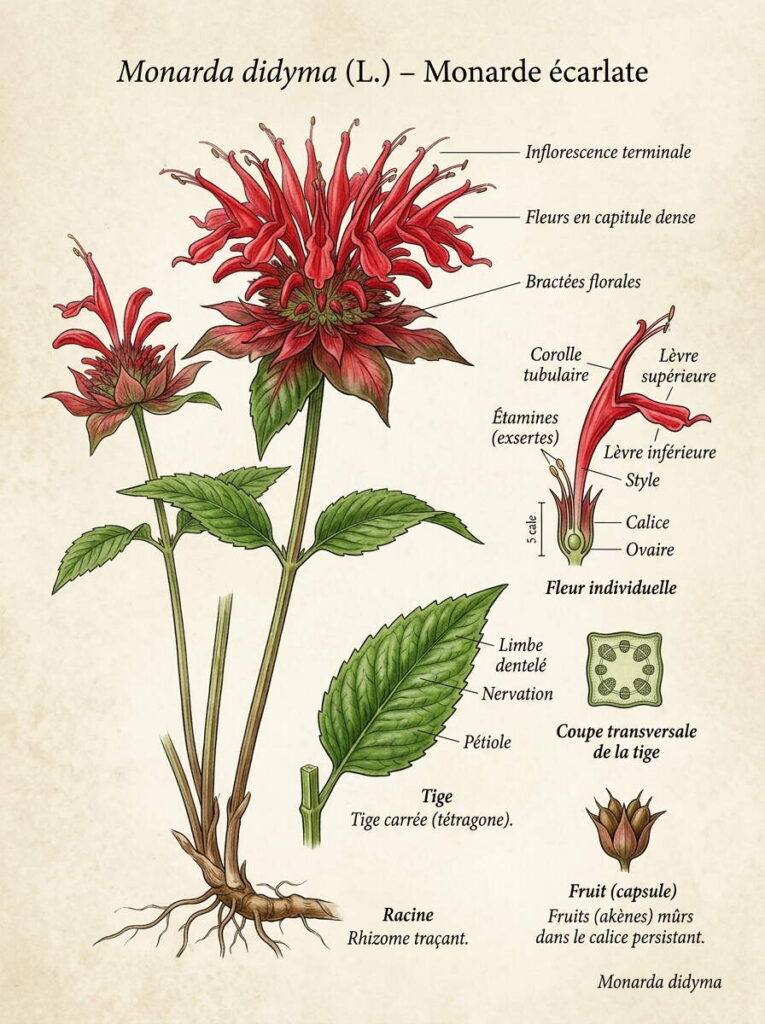 Illustration monarda didyma