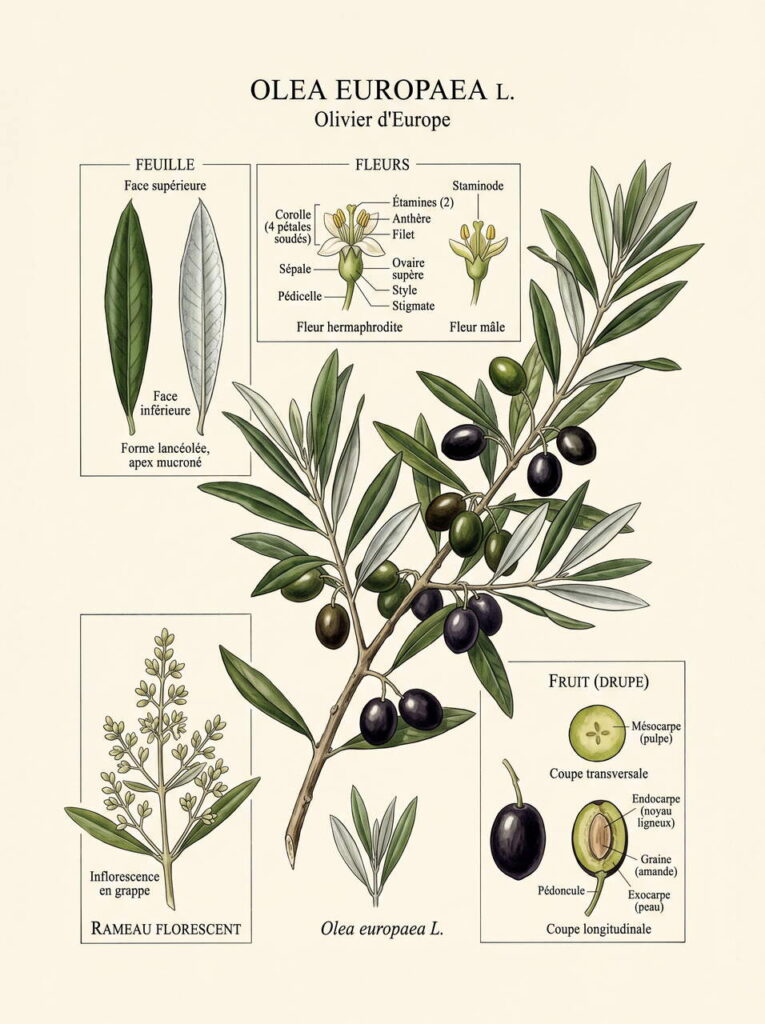 Détails d'Olea europaea