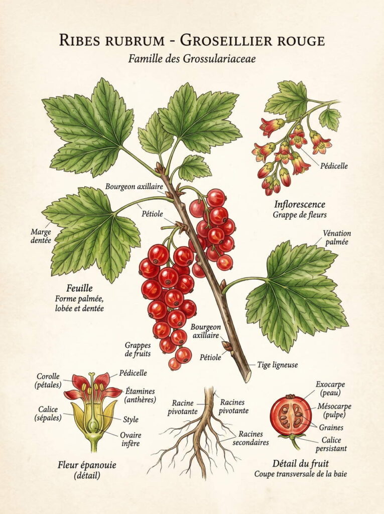 Illustration ribes rubrum