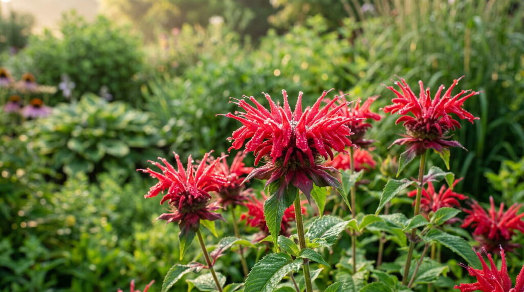 Monarda didyma dans le jardin