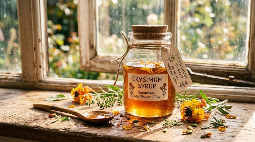 Sirop d'érysimum fait maison