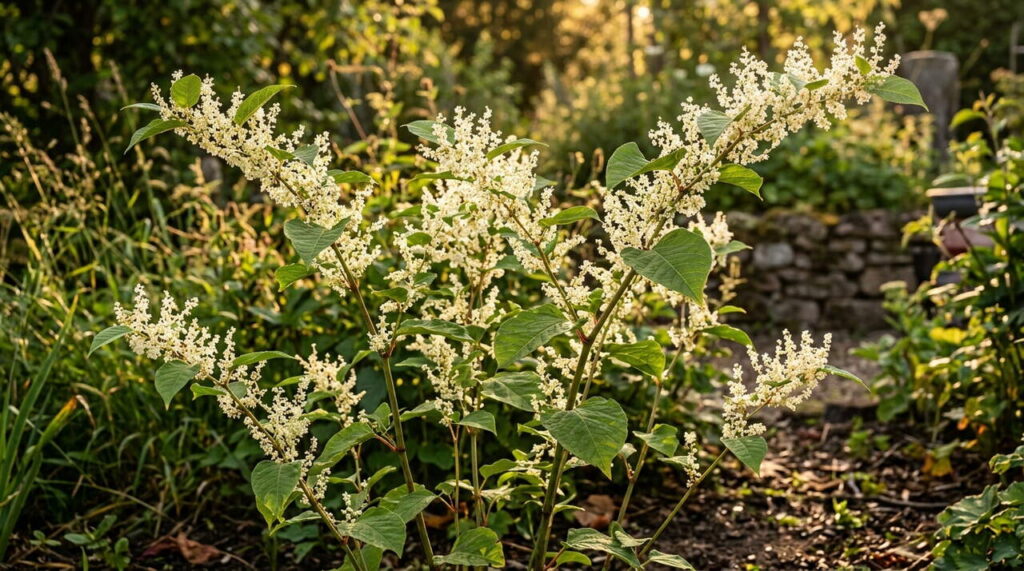 Gros plan sur Fallopia japonica