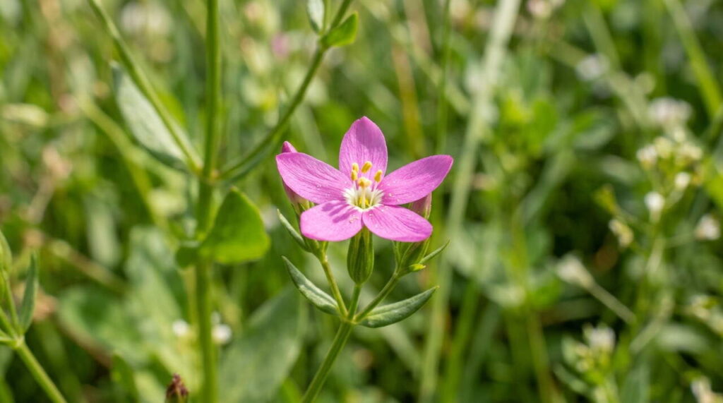 Fleur de centaurée en gros plan Fleur de centaurée rose