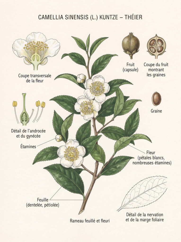 Caractéristiques de Camellia sinensis
