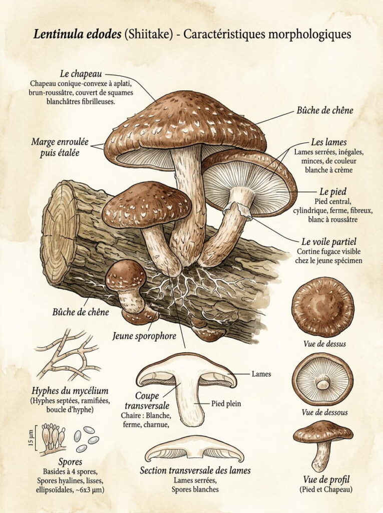 Détails sur lentinula edodes
