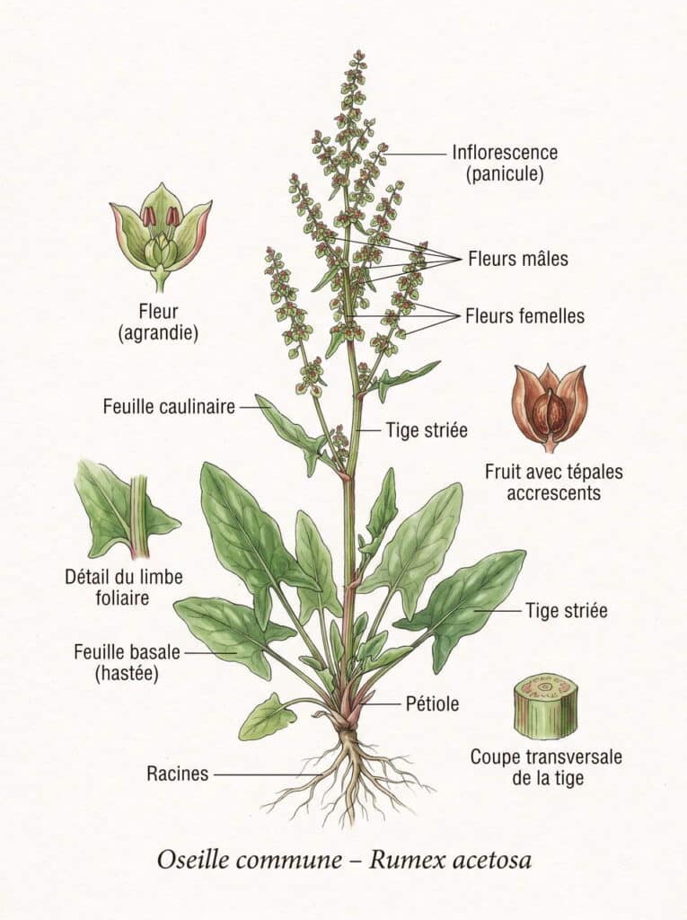 Illustration du rumex acetosa