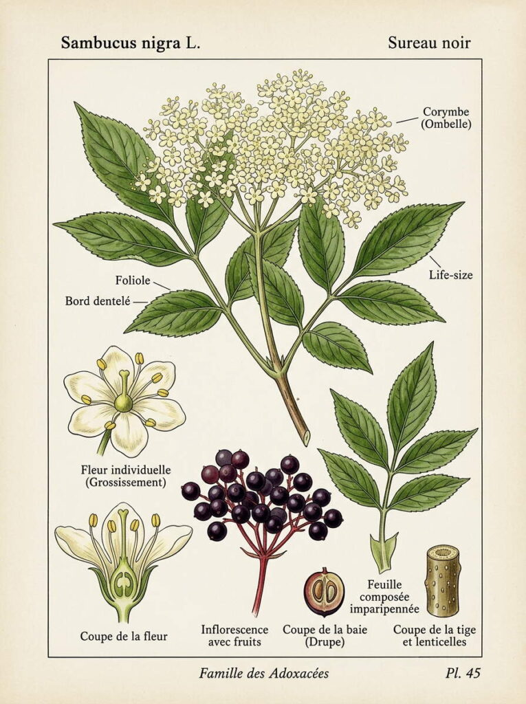 Détails sur sambucus nigra