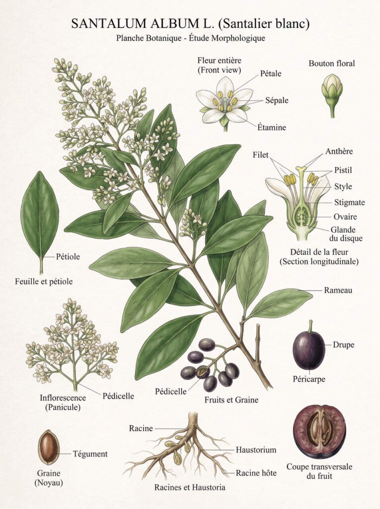 Illustration Santalum album