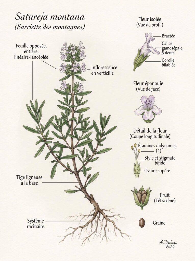 Illustration satureja montana
