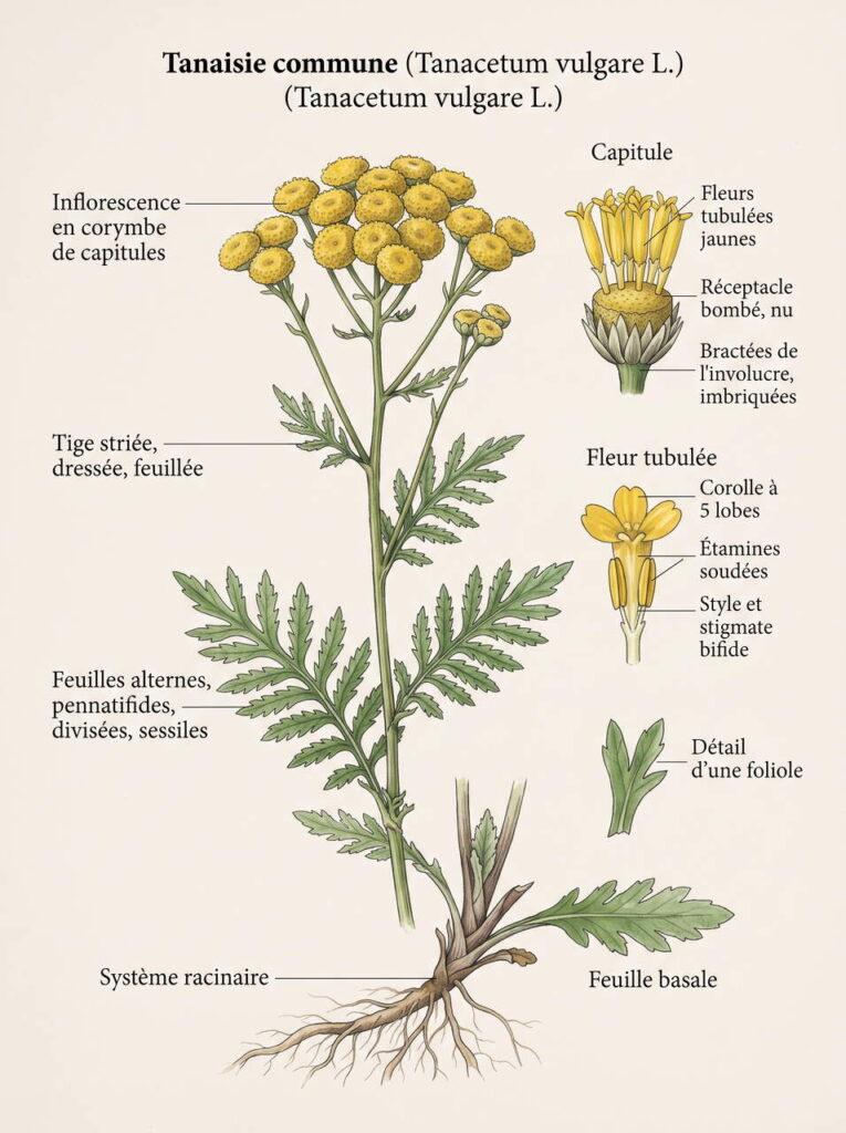 Illustration botanique Tanacetum