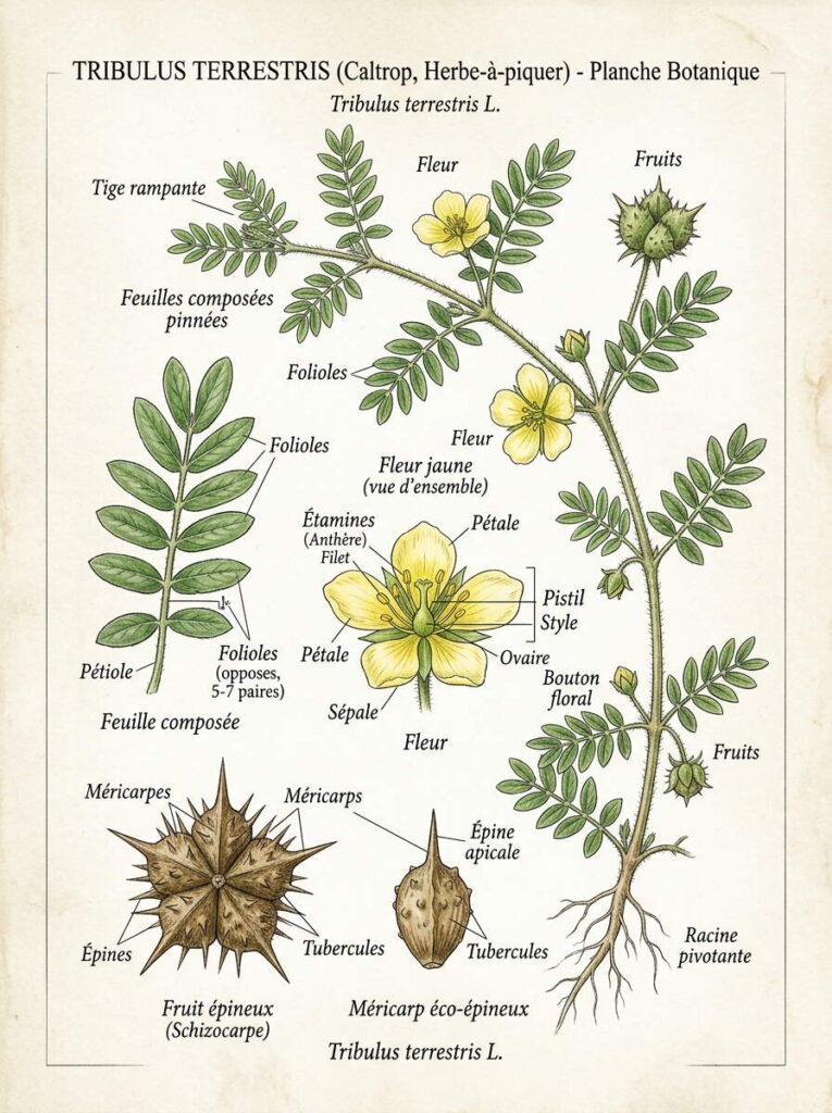 Illustration tribulus terrestris
