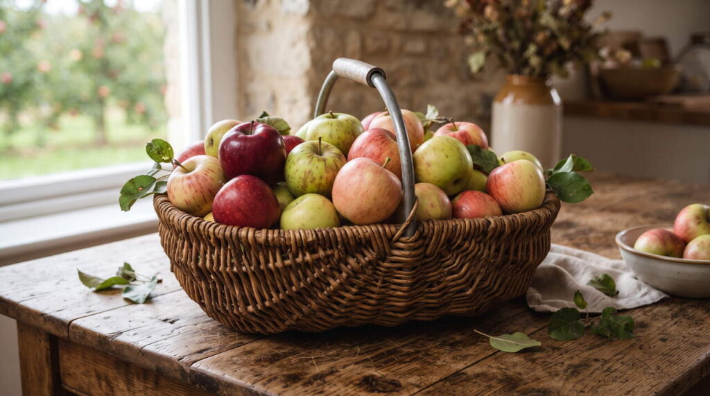Panier de pommes fraîches Panier de pommes fraîches