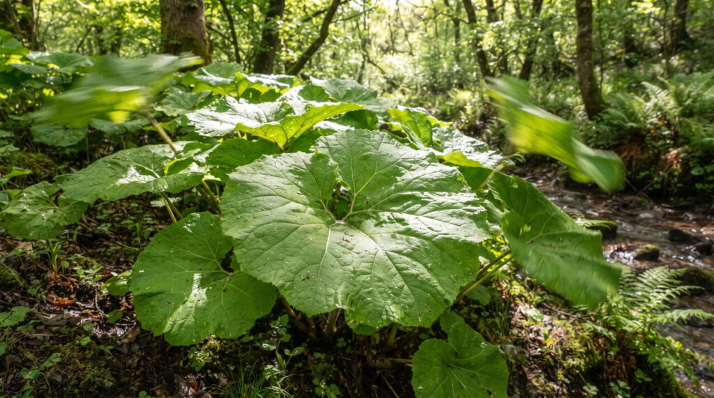 Plante de pétsite en milieu naturel Plante de pétsite naturalisée