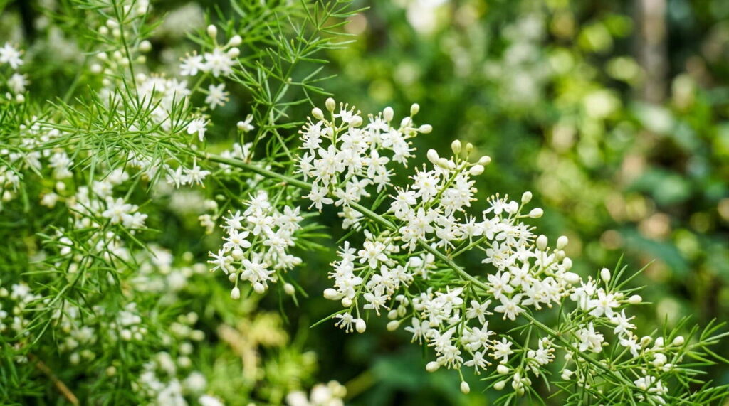 Fleurs d'asperge racemosus Fleurs d'asperge racemosus