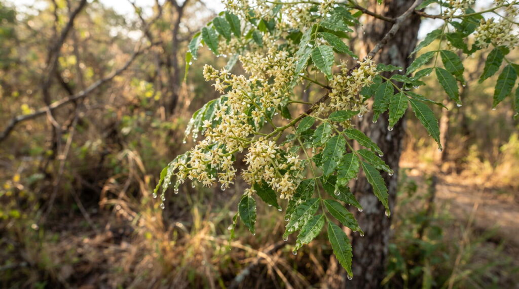 Détails de la fleur de Cedrelopsis grevei Détails sur Cedrelopsis grevei