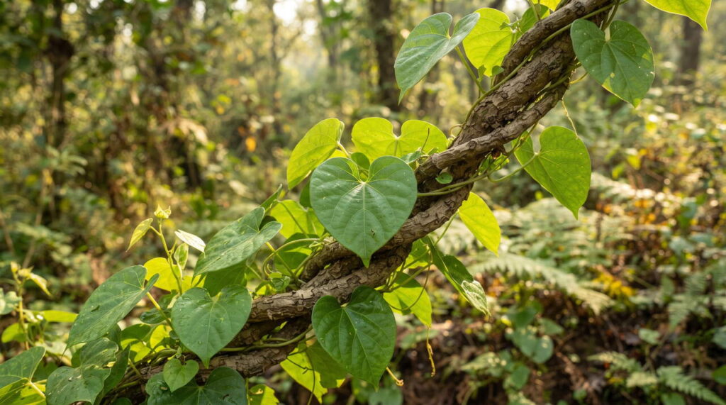 Tinospora cordifolia en milieu naturel