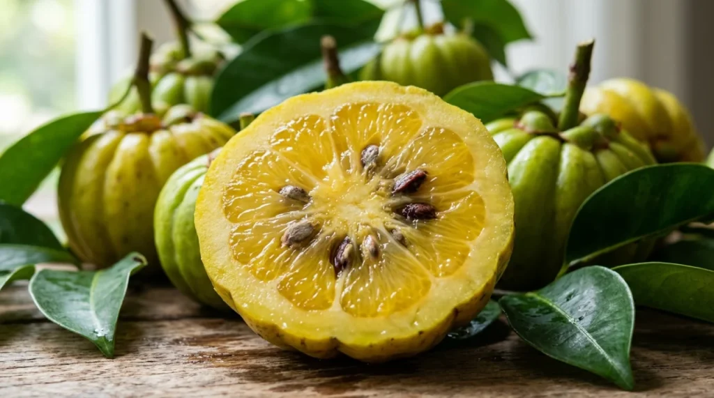 Garcinia cambogia fruit avec graines